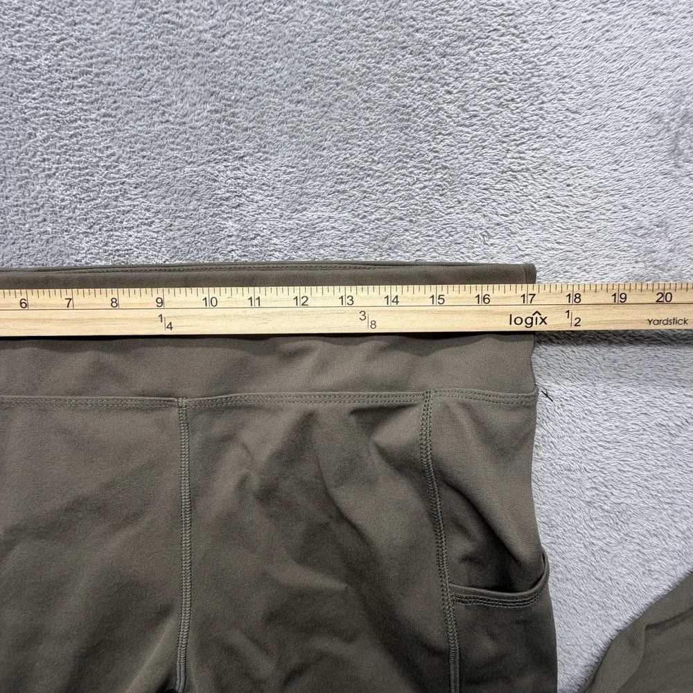 Carhartt Fitted Leggings Womens Large Green Ankle Pocket‎ Stretch Workwear Pants